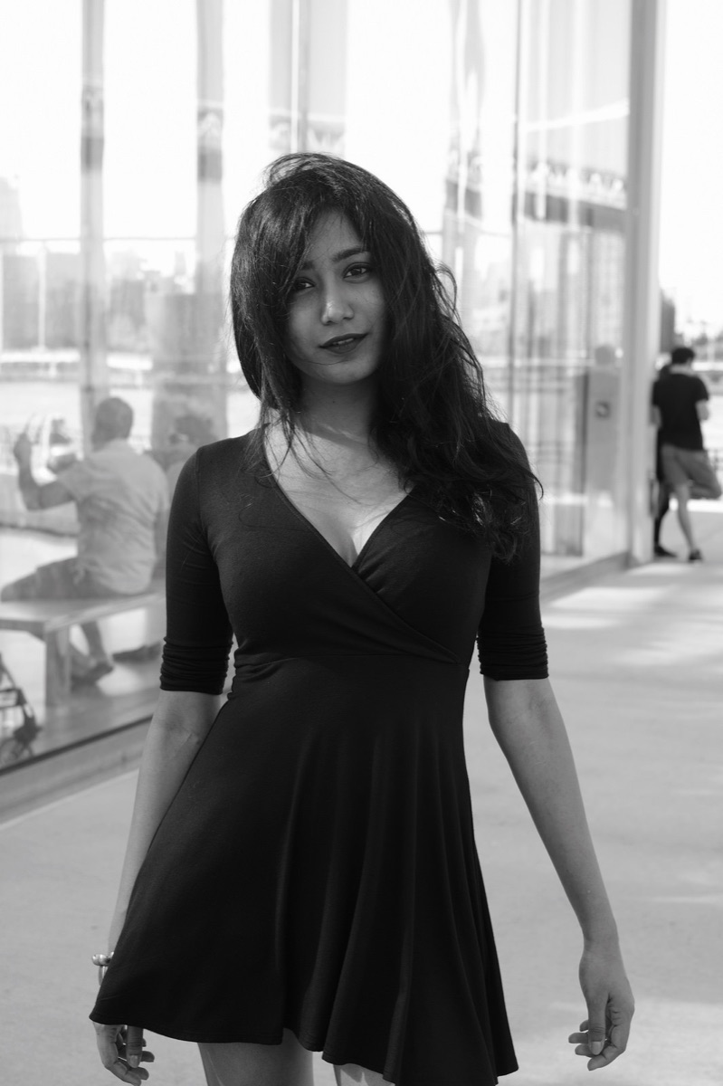 Black and white portrait
